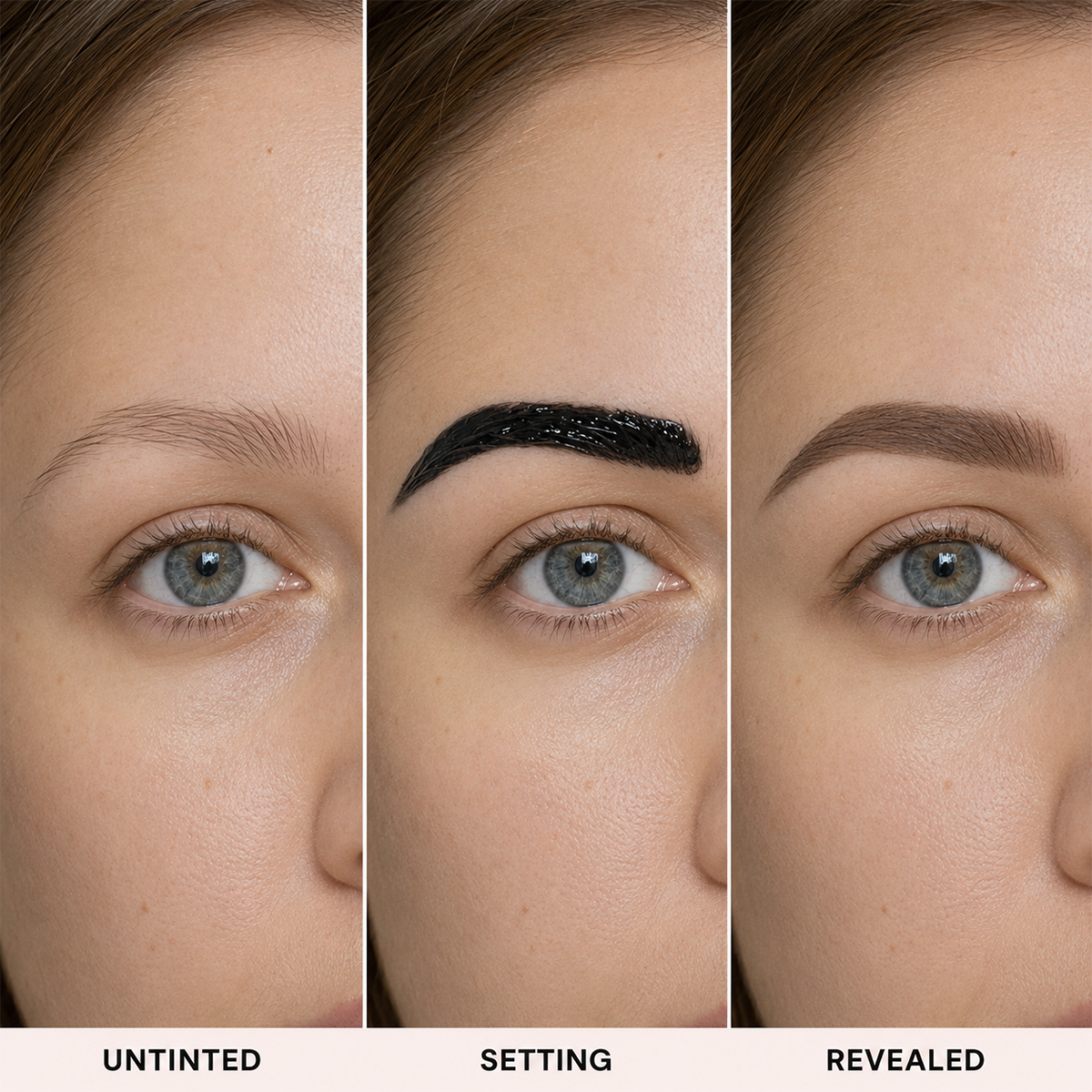 Brow tint application