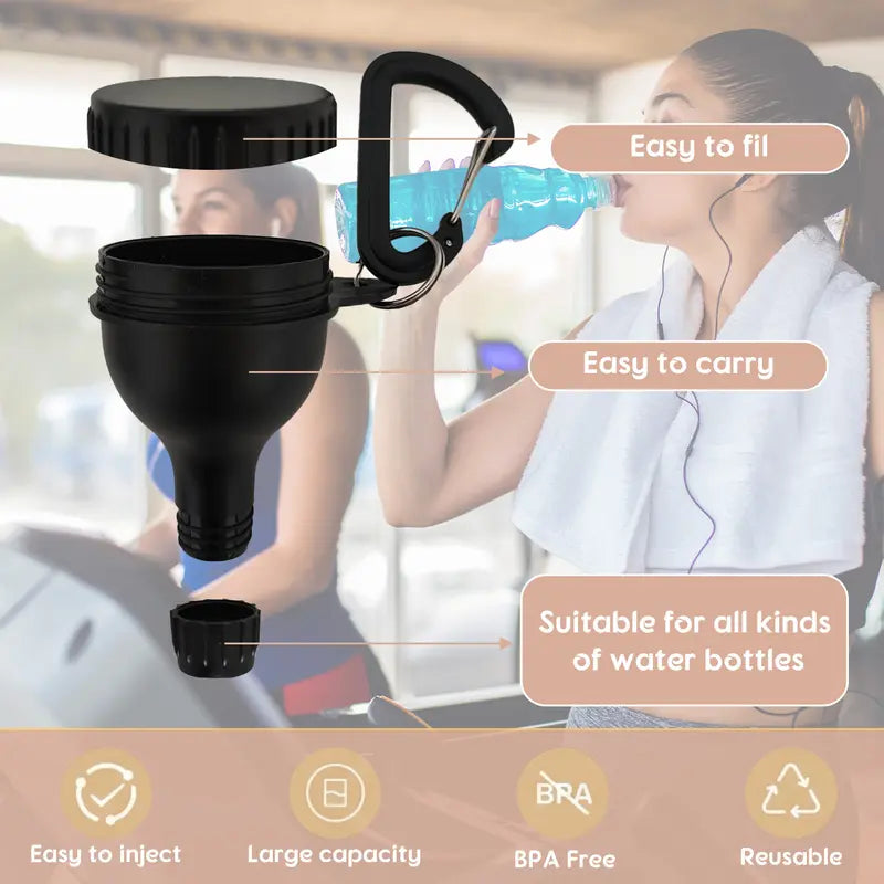 Buy 1 Get 1 Free | Portable Protein Funnel with Sliding Scoop