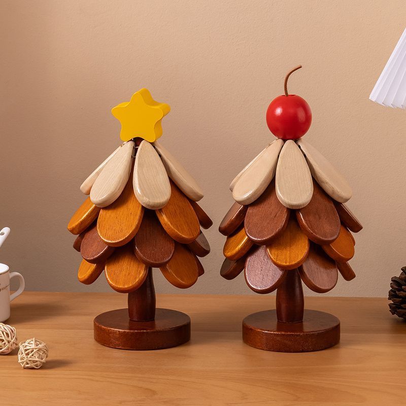 Premium Wooden Christmas Tree Trivet