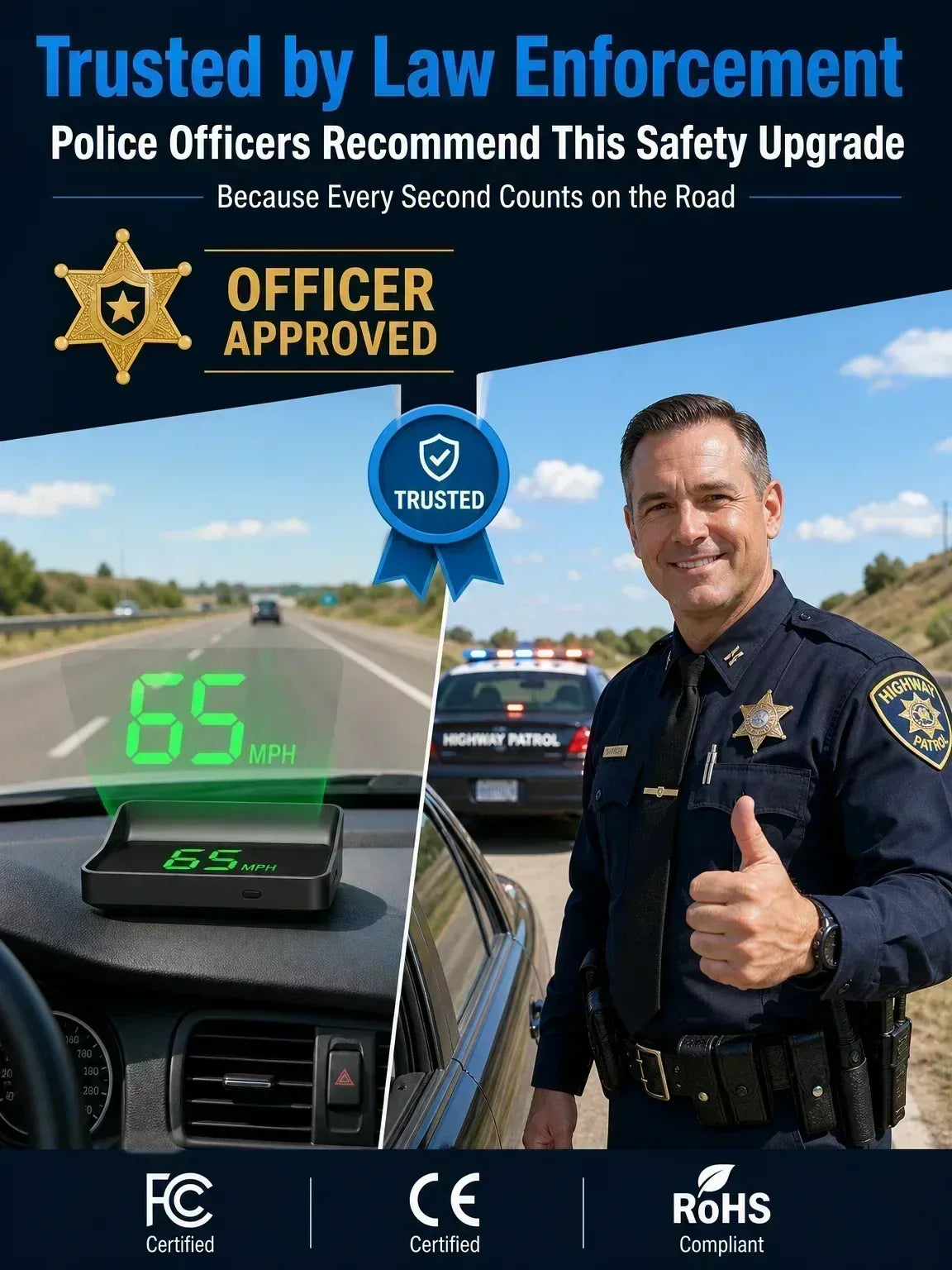 🔥Hot sell TODAY | Head-Up Display Auto GPS Digitaler Tacho
