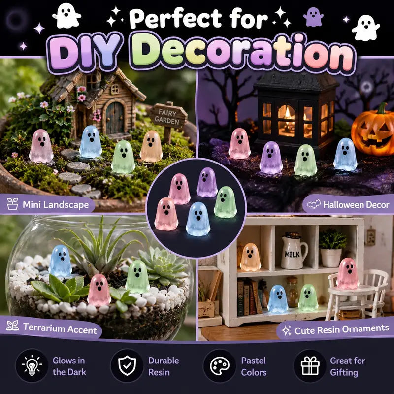 Halloween Glow Ghost Beads