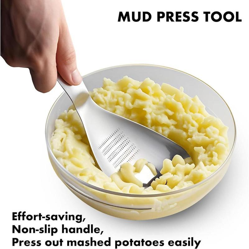 304 Stainless Steel Potato Masher Set Slotted Spoon & Egg Separator