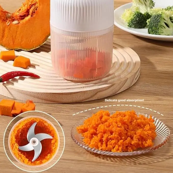 Mini Electric Food Chopper USB Rechargeable