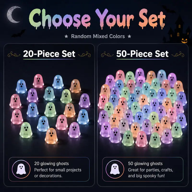 Halloween Glow Ghost Beads
