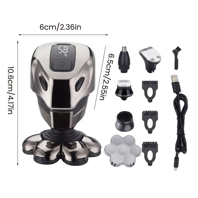 Aless™ 7D Floating Head Waterproof Electric Shaver