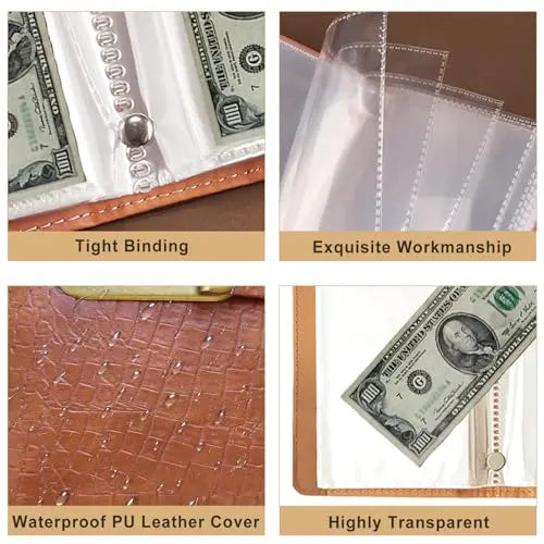 100-Pocket Lockable Banknote Collector Album