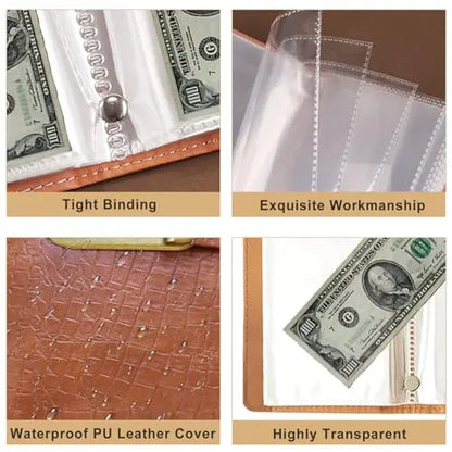 100-Pocket Lockable Banknote Collector Album