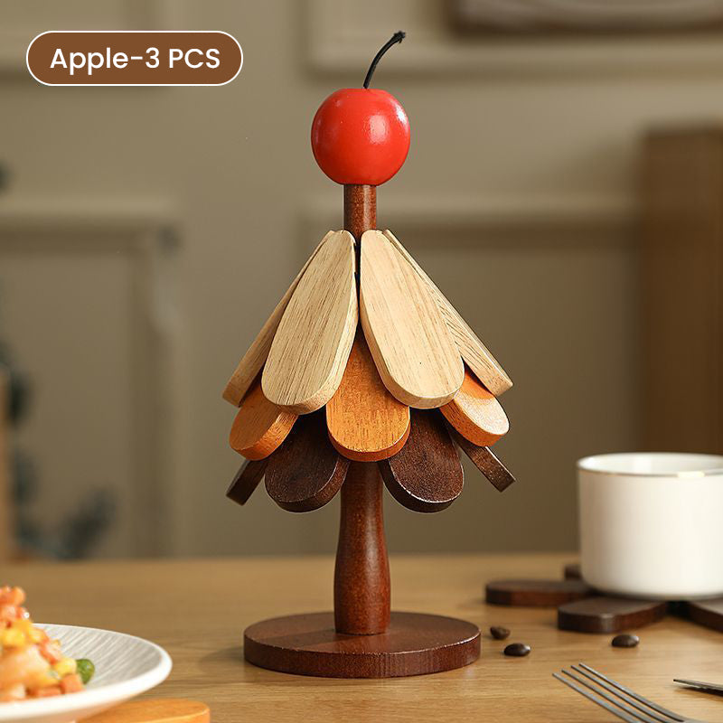 Premium Wooden Christmas Tree Trivet