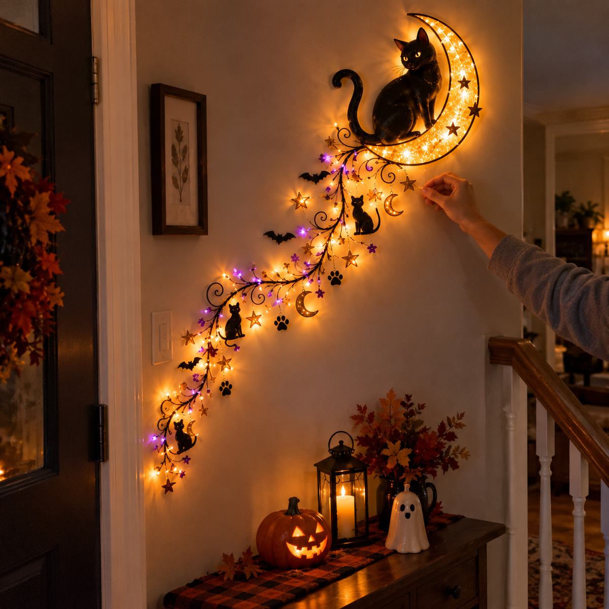 🎃Halloween Magic Trail Wall Light - Spooky Halloween Glow, Right on Your Wall🎃