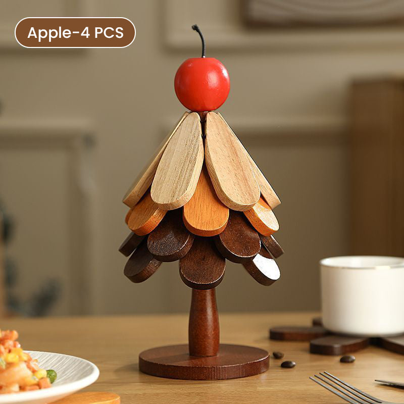Premium Wooden Christmas Tree Trivet