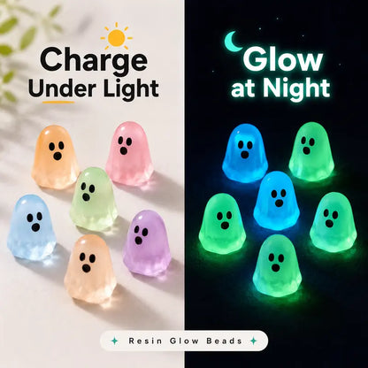Halloween Glow Ghost Beads