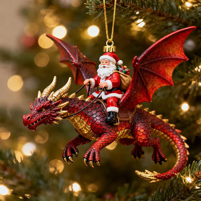 🔥🔥 Santa’s Dragon Riders Ornament Collection
