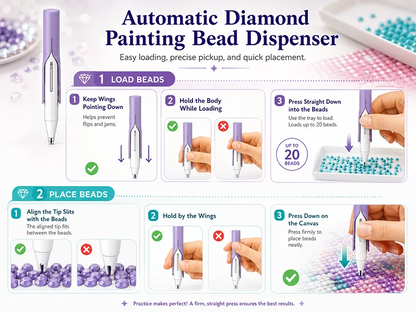 💎 Automatic Diamond Painting Bead dispenser