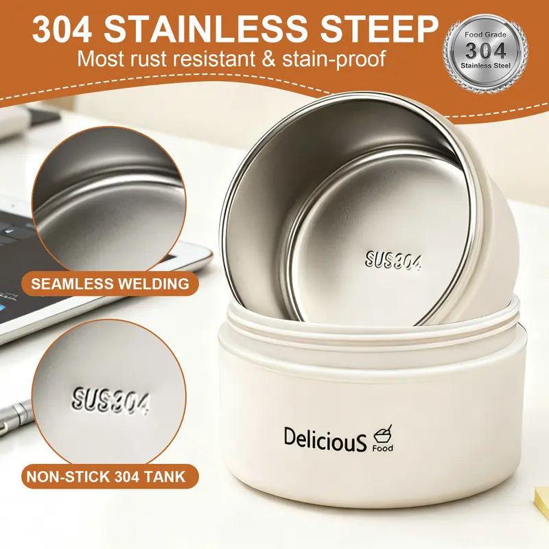 lunch box function Premium 304 Stainless Steel Lunch Container