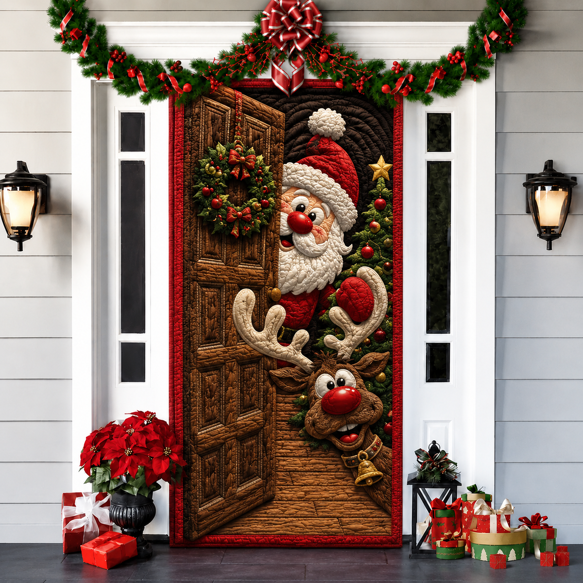 🌟2026 3D Christmas front door decoration