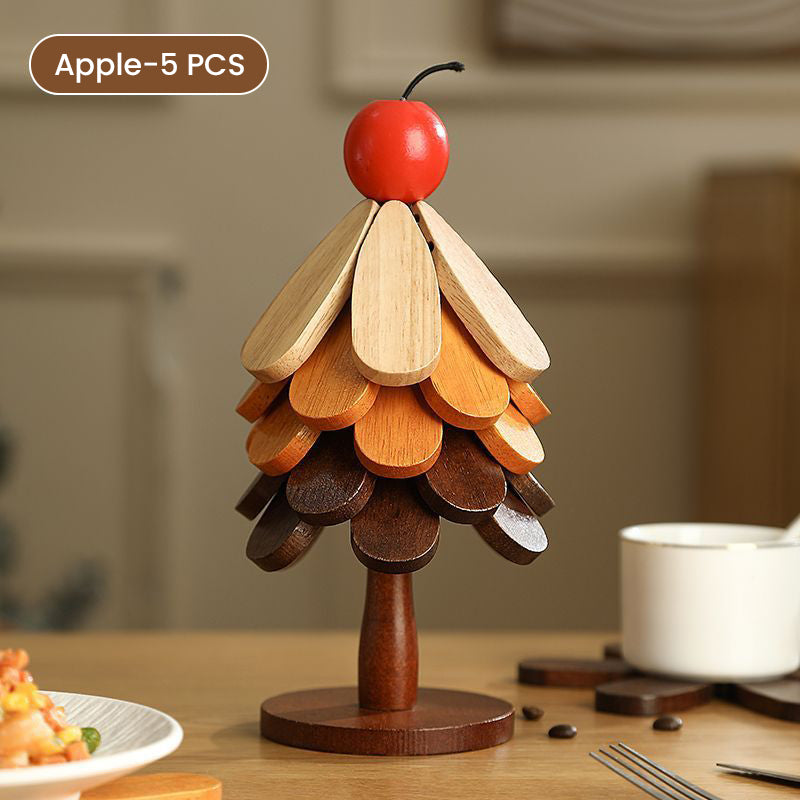 Premium Wooden Christmas Tree Trivet