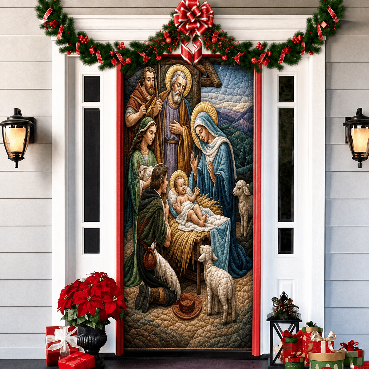 🌟2026 3D Christmas front door decoration