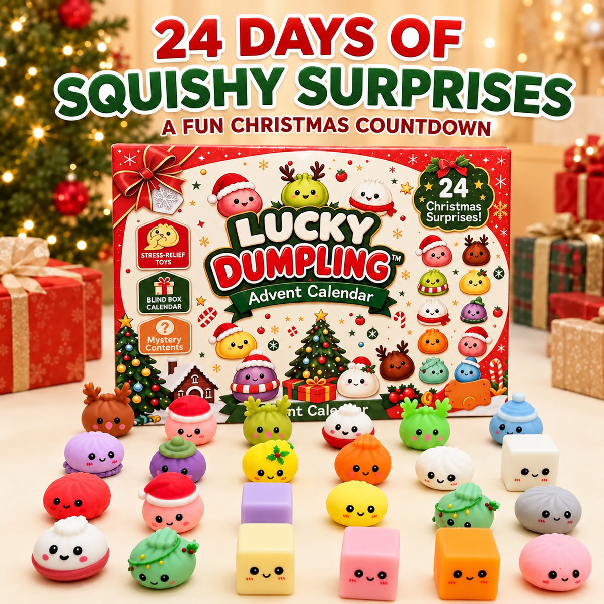 Christmas Squishies Advent Calendar