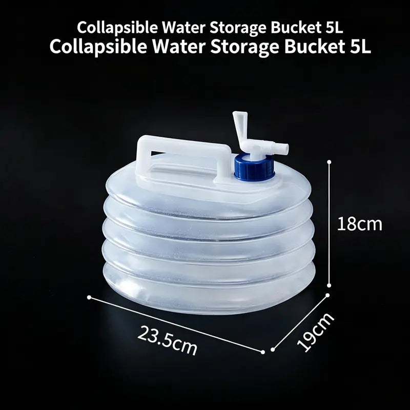 Collapsible Water Bucket | Foldable Portable Bucket with Handle