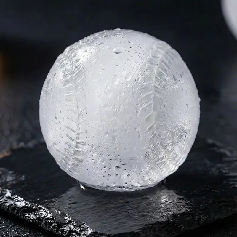 Baseball Ice Cube Mold – 6-Cavity Silicone Ice Ball Maker