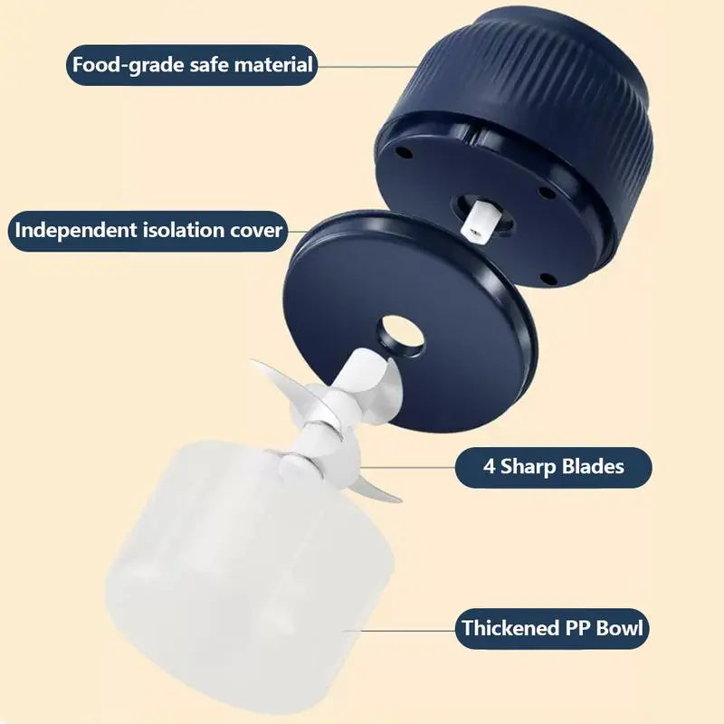 Mini Electric Food Chopper USB Rechargeable