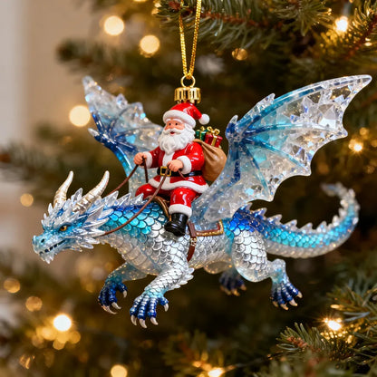 🔥🔥 Santa’s Dragon Riders Ornament Collection