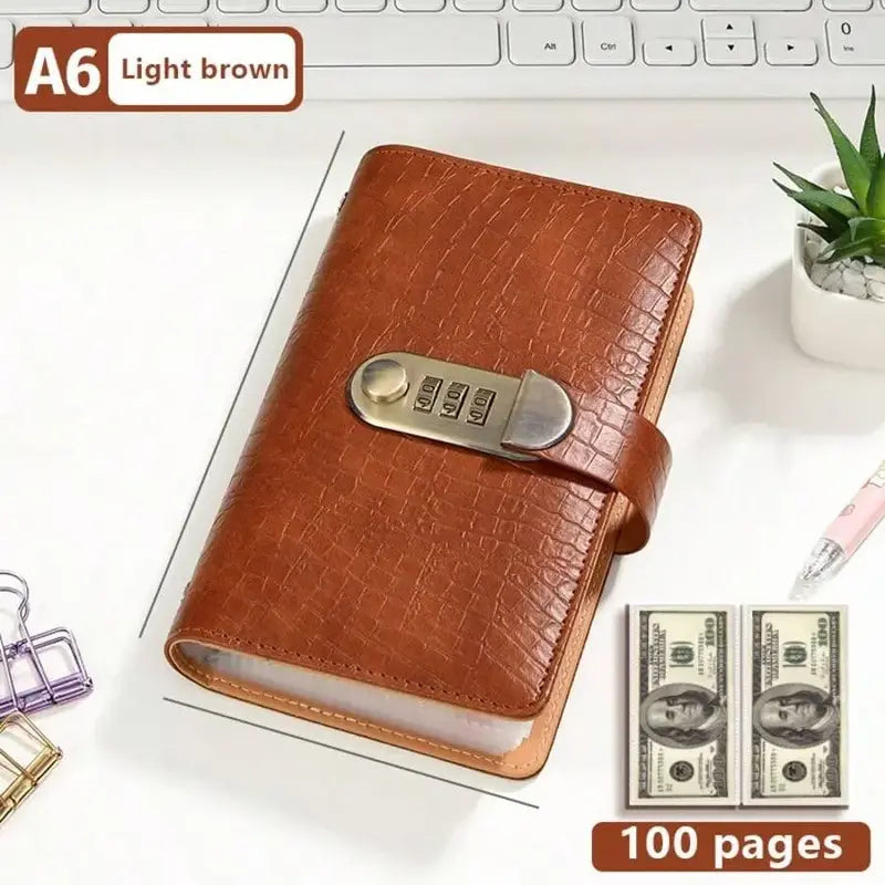 100-Pocket Lockable Banknote Collector Album