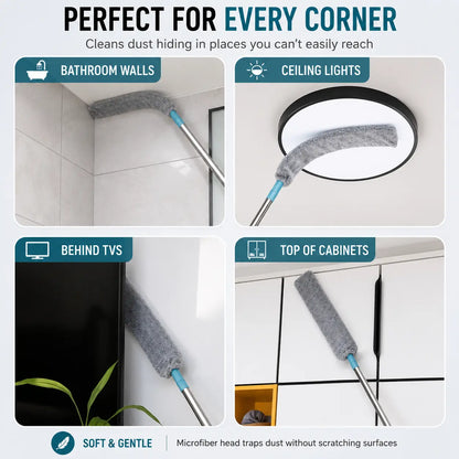 Replacement Gap Duster for Home Corner Place, Durable Flexible Arbitrary Bending Microfiber Dust Brush🧹