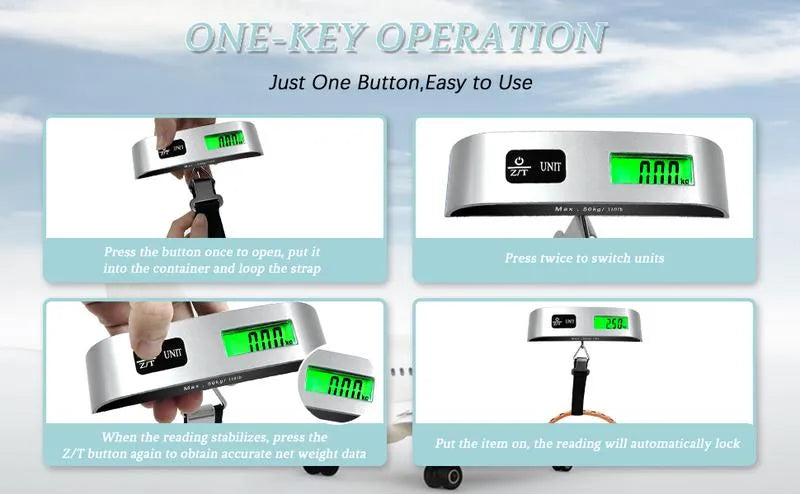 Portable Digital Luggage Scale Accurate Weighing