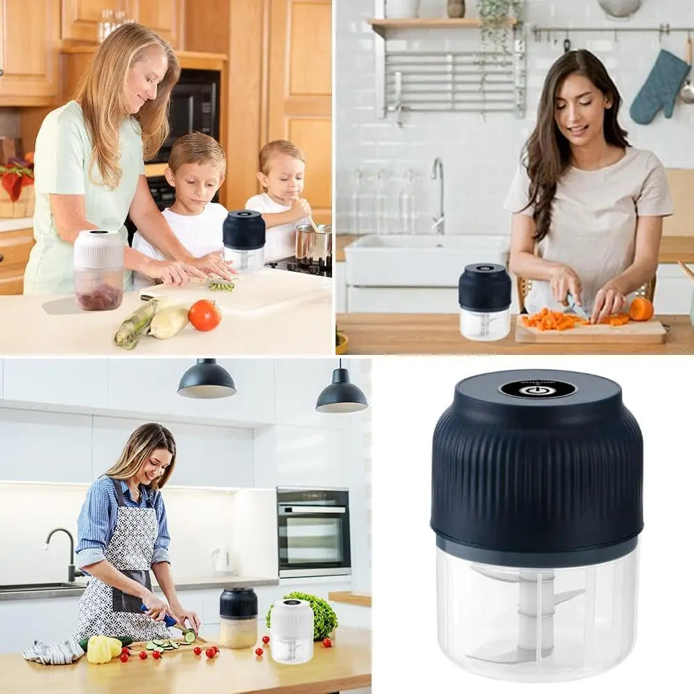 Mini Electric Food Chopper USB Rechargeable