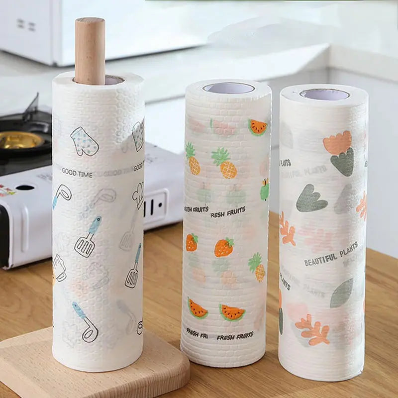 Washable Kitchen Cleaning Cloths Reusable Kitchen Cleaning Rag Roll