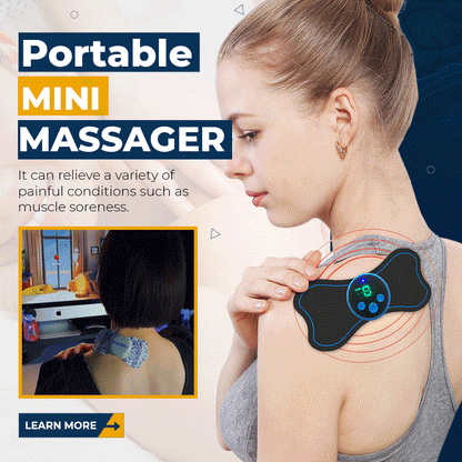 🎉Portable Mini Massager Adjustable Intensity for Neck, Back, Waist, Hips & Legs. Relax Anywhere! 💆‍♀️✨