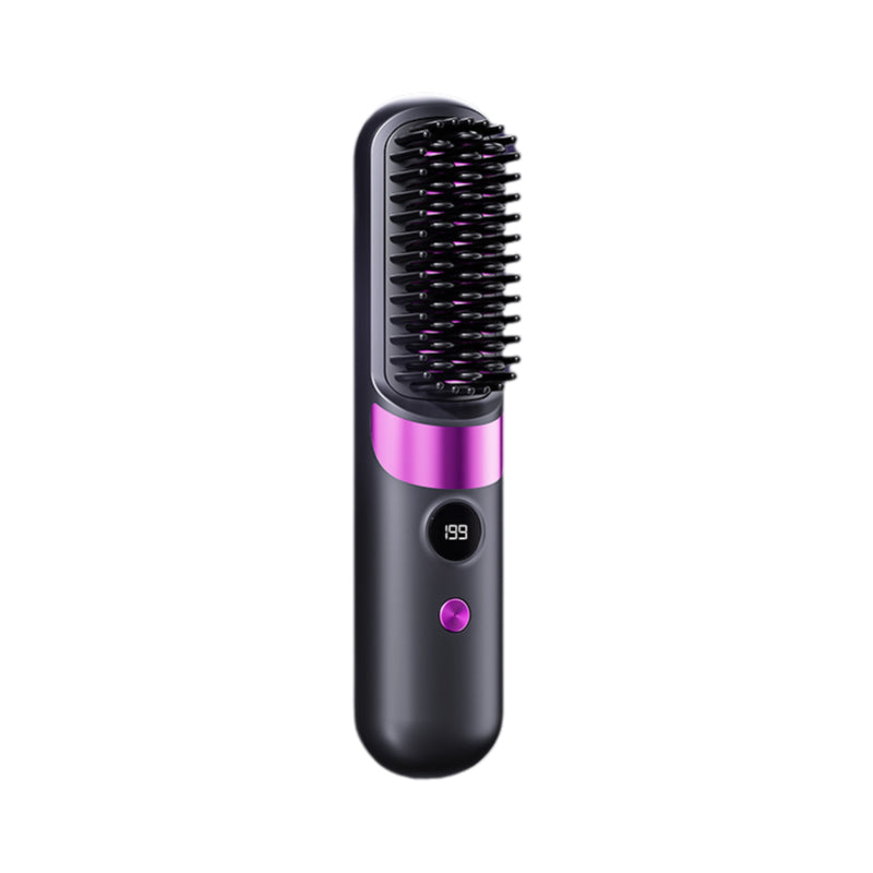 💇‍♀️ 3-in-1 Cordless Hair Straightening Brush – Straighten, Curl & Detangle Anywhere