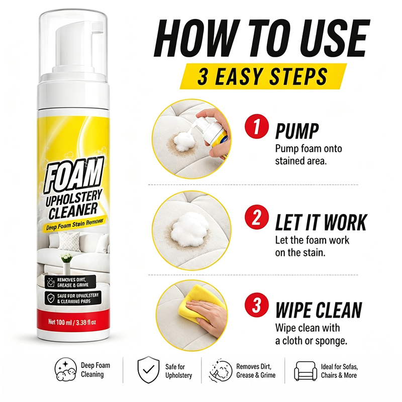 Foam Upholstery Cleaner for Sofas and Chairs