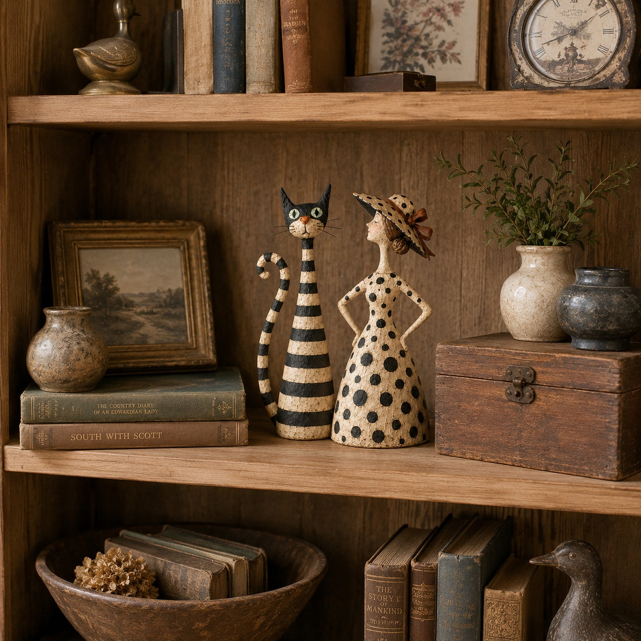 Polka-dot lady detail